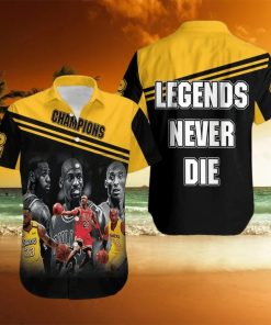 Kobe Bryant Michael Jordan Lebron James Legends Never Die Men’s Hawaiian Shirt