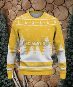 Komatsu Logo Wearing Santa Hat Christmas Gift Ugly Christmas Sweater For Men And Women Gift