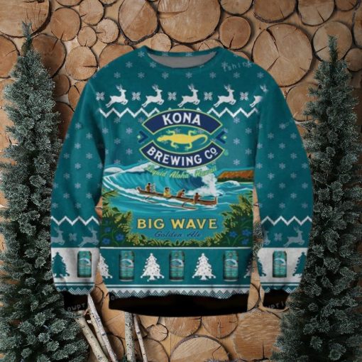 Kona Brewing Big Wave Golden Ale Ugly Sweater Party