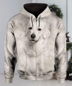 Kuvasz Cute Dog Face 3D Printed Hoodie