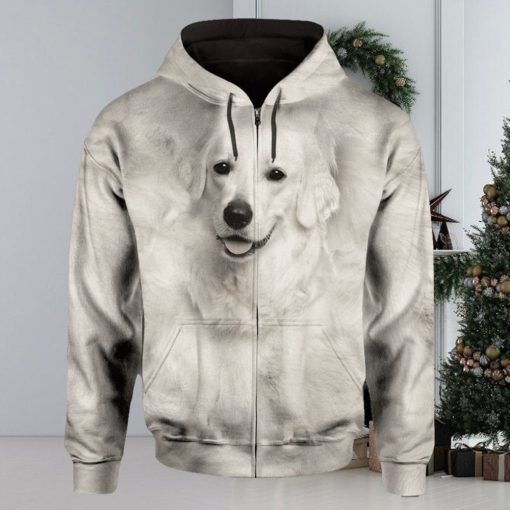 Kuvasz Cute Dog Face 3D Printed Hoodie