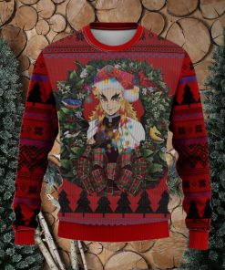 Kyojuro Rengoku Kimetsu No Yaiba Mc Thanksgiving Ugly Christmas Sweater For Men Women