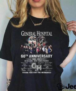 General Hospital 60th Anniversary 1963 – 2023 60 Seasons Over 15000 Episodes Thank You For The Memories T Shirt