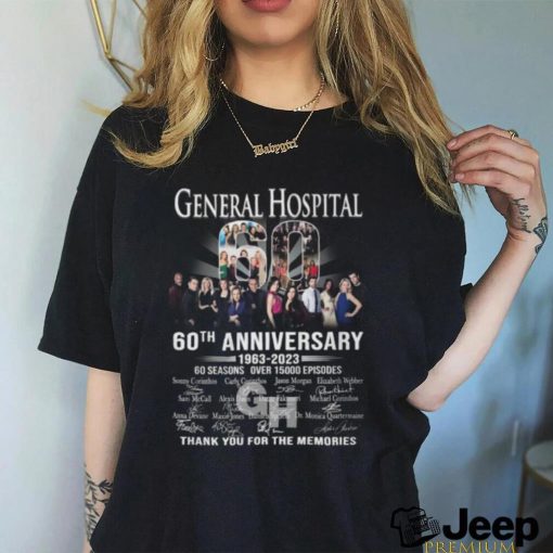 General Hospital 60th Anniversary 1963 – 2023 60 Seasons Over 15000 Episodes Thank You For The Memories T Shirt