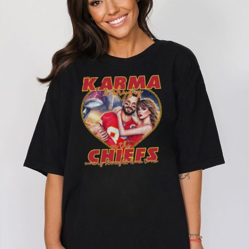 Karma Is The Guy On The Chiefs Trendy Shirt