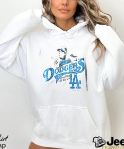 LA Dodgers MLB Team Retro Graphic Grey T Shirt