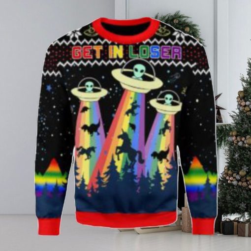 LGBT Alien Ugly Christmas Sweater, All Over Print Sweatshirt
