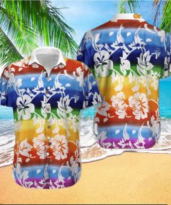 LGBT Flower Rainbow Nice Ornamental Hawaiian Shirt