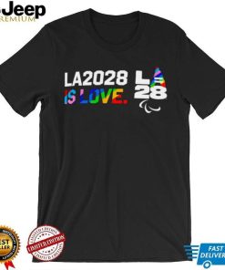 LGBT LA2028 is Love Paralympics Pride logo shirt