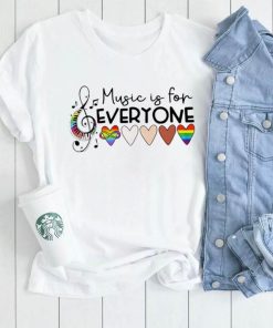 LGBT music is for everyone hearts shirt