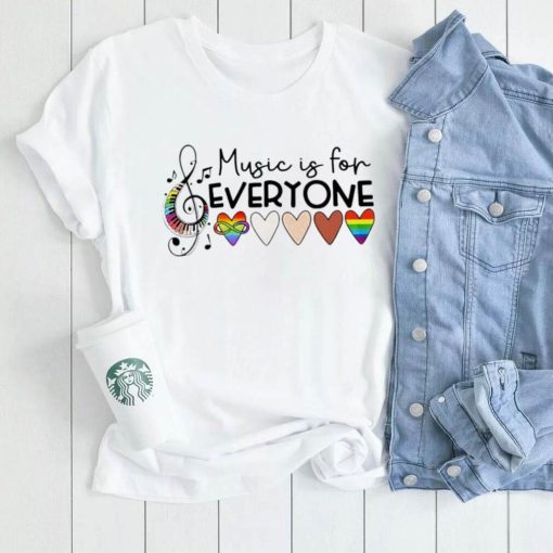 LGBT music is for everyone hearts shirt