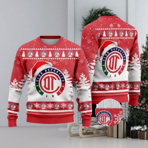 LIGA MX Deportivo Toluca Special Christmas Ugly Sweater Printed New Gift For Men And Women