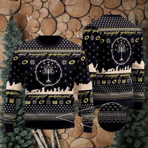 LOTR Ugly Knitted Christmas Sweater Xmas