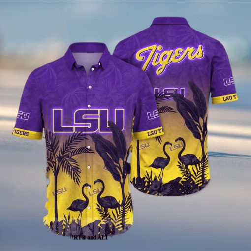 LSU TIGERS NCAA Flower Unisex Hawaiian Shirt