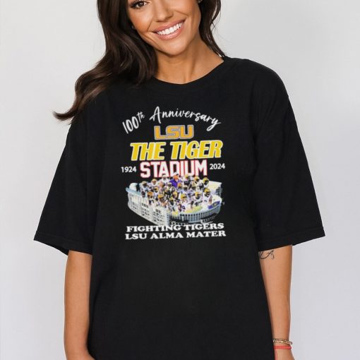 LSU Tigers 100th Anniversary 1924 2024 The Tiger Stadium Fighting Tigers LSU Alma Mater Shirt