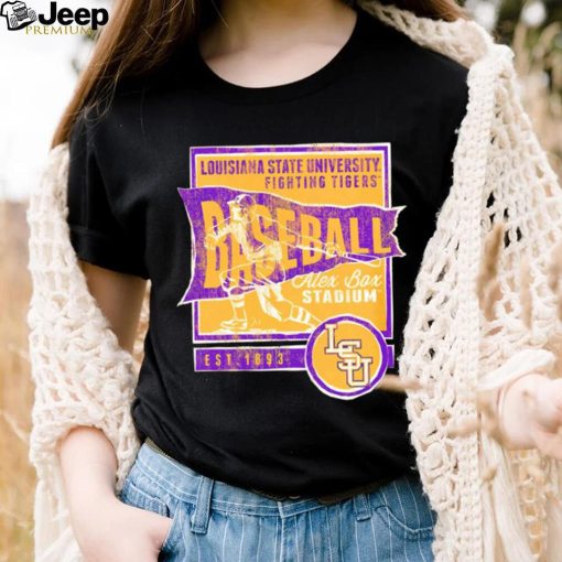 LSU Tigers Louisiana State University Fighting Tigers Baseball Alex Box Stadium retro shirt