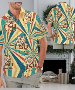 LSU Tigers Retro Vintage Style Tropical Hawaiian Shirts for Men Women