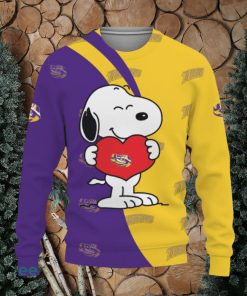 LSU Tigers Snoopy Cute Heart American Sports Team Ugly Christmas Sweater