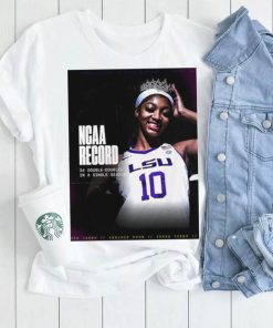 LSU Tigers Women’s NCAA Tournament Angel Reese Record 34 Double Doubles in a single season poster shirt