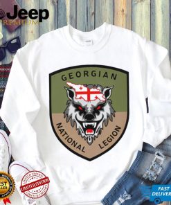 Ladyfella Line Wolf Georgian National Legion Shield shirt