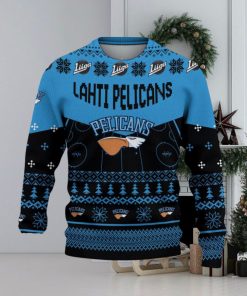 Lahden Pelicans Snowflakes Tree Custom Name Ugly Christmas Sweater New For Fans Gift Holidays Christmas