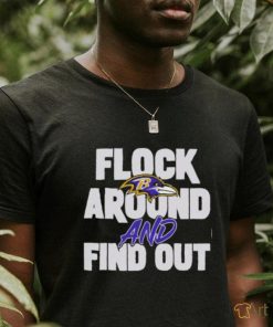 Lamar Jackson Wearing Flock Around And Find Out Baltimore Ravens Tee shirt