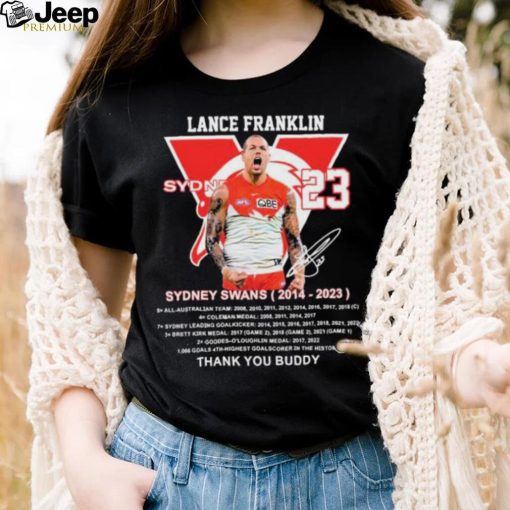 Lance Franklin Sydney Swans 2014 – 2023 Thank You Buddy T Shirt