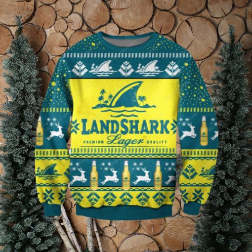 Landshark Lager Beer Ugly Christmas Sweater 3D Gift For Men And Women 3D Gift For Men And Women