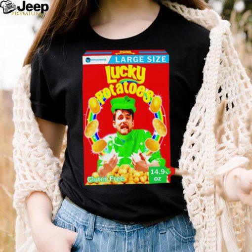 Large size lucky potatoes gluten free shirt