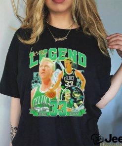 Larry Bird number 33 legend Boston Celtics signatures shirt