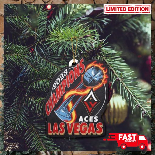 Las Vegas Aces Homage Unisex 2023 WNBA Finals Champion Trophy Christmas Tree Decorations Ornament