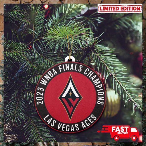 Las Vegas Aces WNBA Finals Champions 2023 Logo Christmas Tree Decorations Ornament