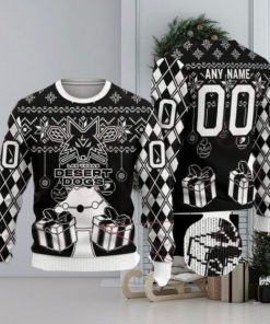 Las Vegas Desert Dogs Special Design Merry Matchup Light Up Ugly Christmas Sweater