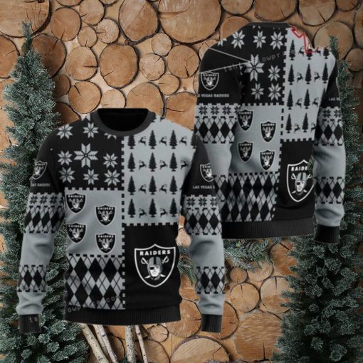 Las Vegas Footballs For Christmas Gift For Raiders Fans Womens Ugly Sweater