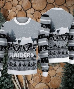 Las Vegas Raiders Casual Ugly Christmas Sweater 3D Gift For Fans