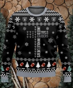 Las Vegas Raiders Cross 3D Sweater Christmas Gift Ugly Christmas Sweate