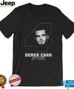 Las Vegas Raiders DC4 Derek Carr Thank You For Memories T Shirt