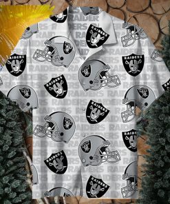 Las Vegas Raiders Football Floral Aloha Hawaiian Shirt Summer Vacation