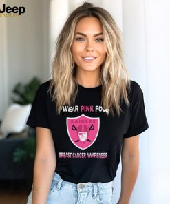 Las Vegas Raiders I wear pink for Breast Cancer Awareness 2023 shirt