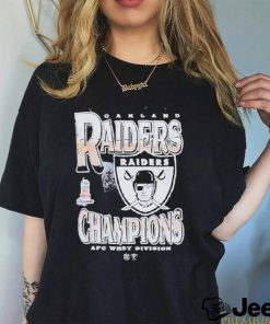 Las Vegas Raiders Mitchell And Ness Nba 77 Afc West Division Vintage Muscle T Shirt