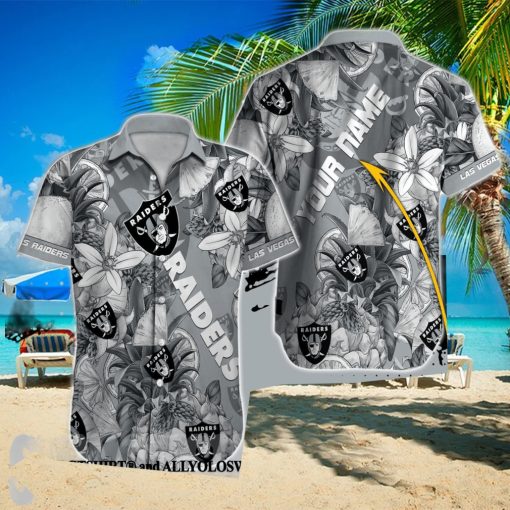 Las Vegas Raiders NFL 3D All Over Printed Hawaiian Beach Shirt