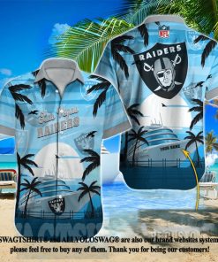 Las Vegas Raiders NFL Classic 3D Hawaiian Button Shirt