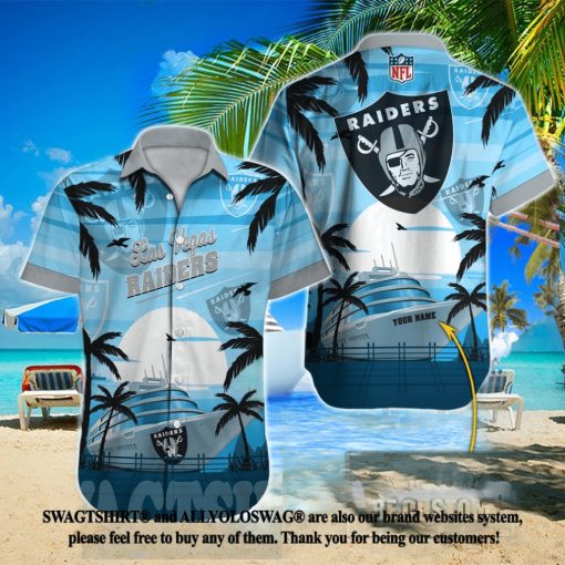 Las Vegas Raiders NFL Classic 3D Hawaiian Button Shirt