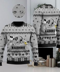 Las Vegas Raiders NFL Cute The Snoopy Show Football Helmet Ugly Christmas Sweater