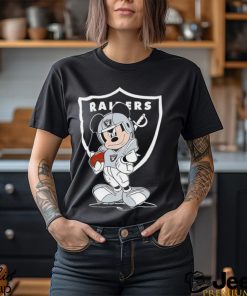 Las Vegas Raiders NFL Mickey Mouse player cartoon shirt