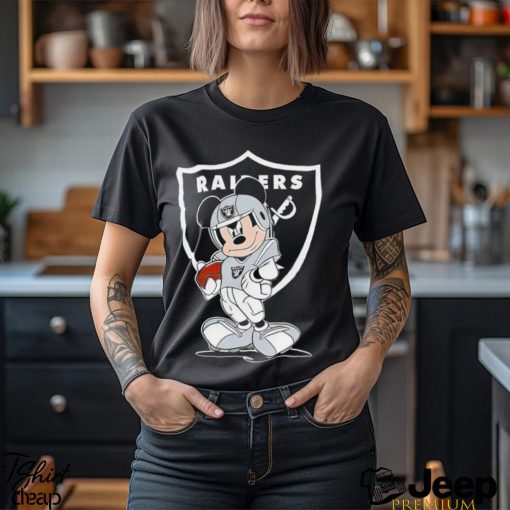 Las Vegas Raiders NFL Mickey Mouse player cartoon shirt