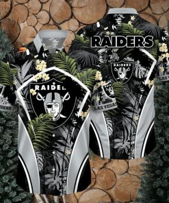 Las Vegas Raiders NFL Player Symbol All Over Print Short Sleeve Hawaiian Shirt