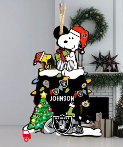 Las Vegas Raiders NFL Snoopy Ornament Personalized Christmas 2023 Holidays