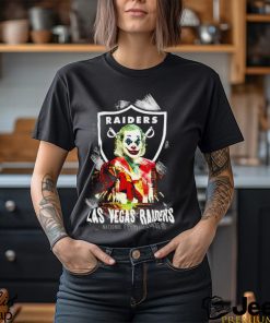 Las Vegas Raiders NFL put on a happy face Joker shirt