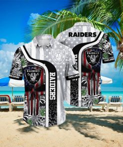 Las Vegas Raiders Skull Halloween NFL Celebrate Football Season With Aloha Spirit Hawaiian Shirt